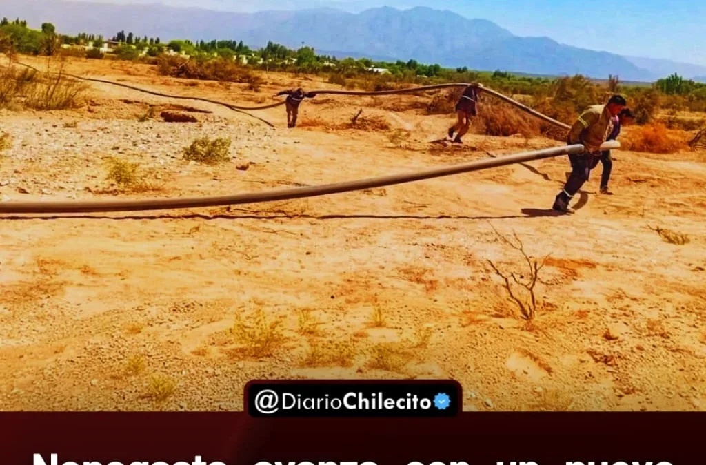 Nonogasta avanza con un nuevo acueducto para terminar con los problemas de agua en los barrios, garantizando presión y continuidad