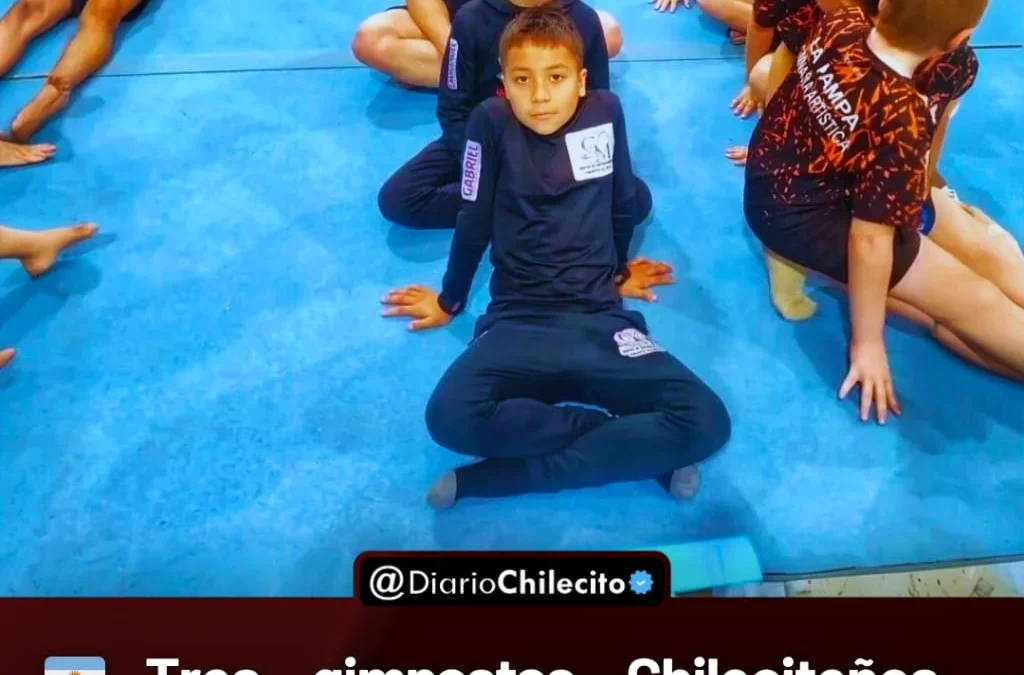Tres gimnastas chileciteños debutaron en el Nacional de gimnasia artística masculina y dejaron a La Rioja entre las mejores del país