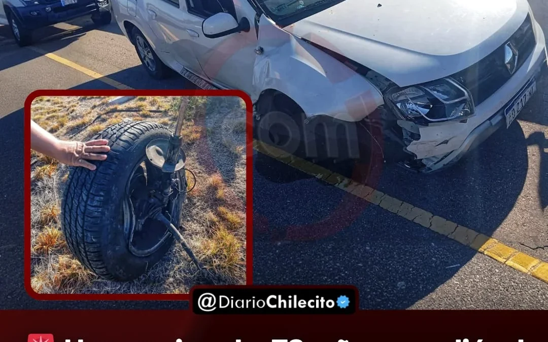 Una mujer de 78 años perdió el control de su camioneta y chocó contra el guardarrail en la Ruta 40 a la altura de la Difunta Correa