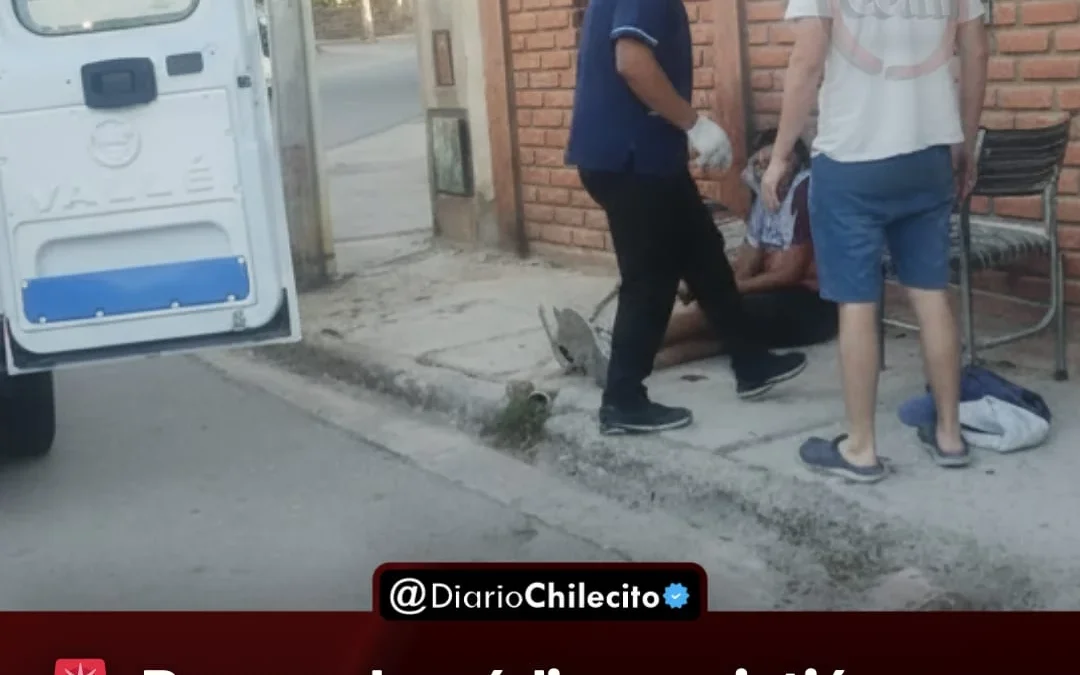 Personal médico asistió a un joven de 23 años que llegó en moto al barrio 146 viviendas después de una pelea en el ingreso al barrio Dorado Sur