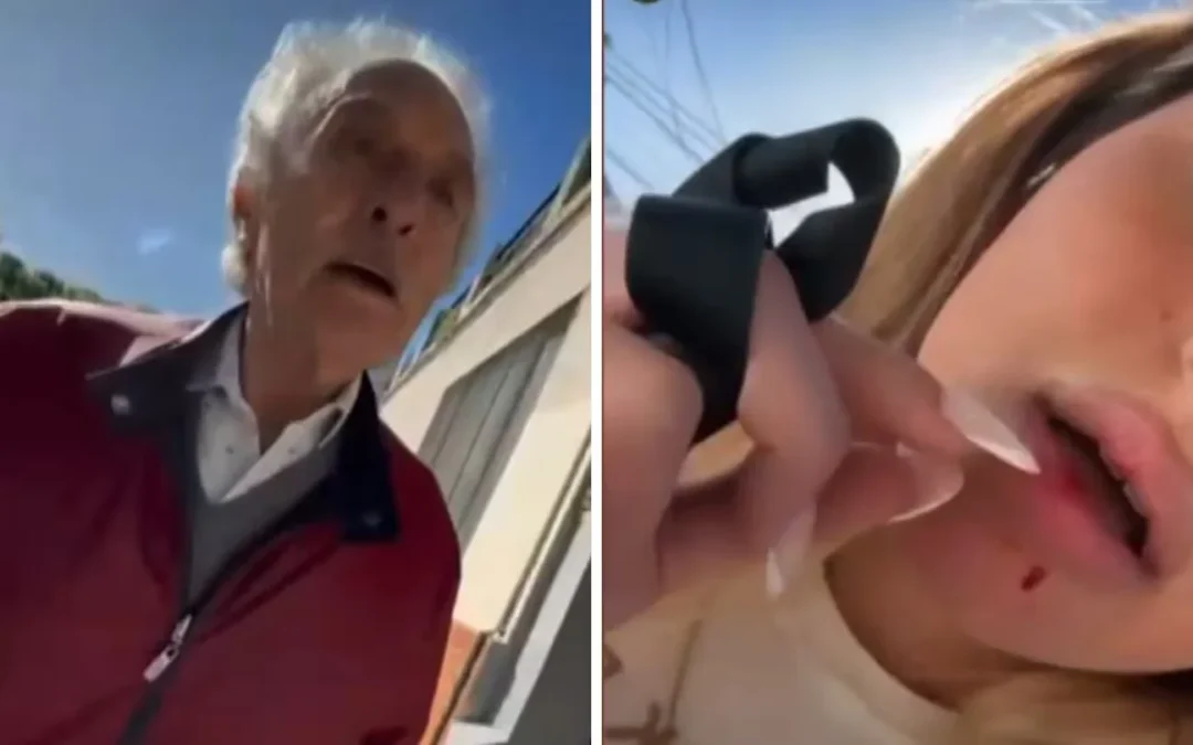 Joven de 23 años fue agredida por un jubilado por haber estacionado muy cerca de la salida de un garaje.