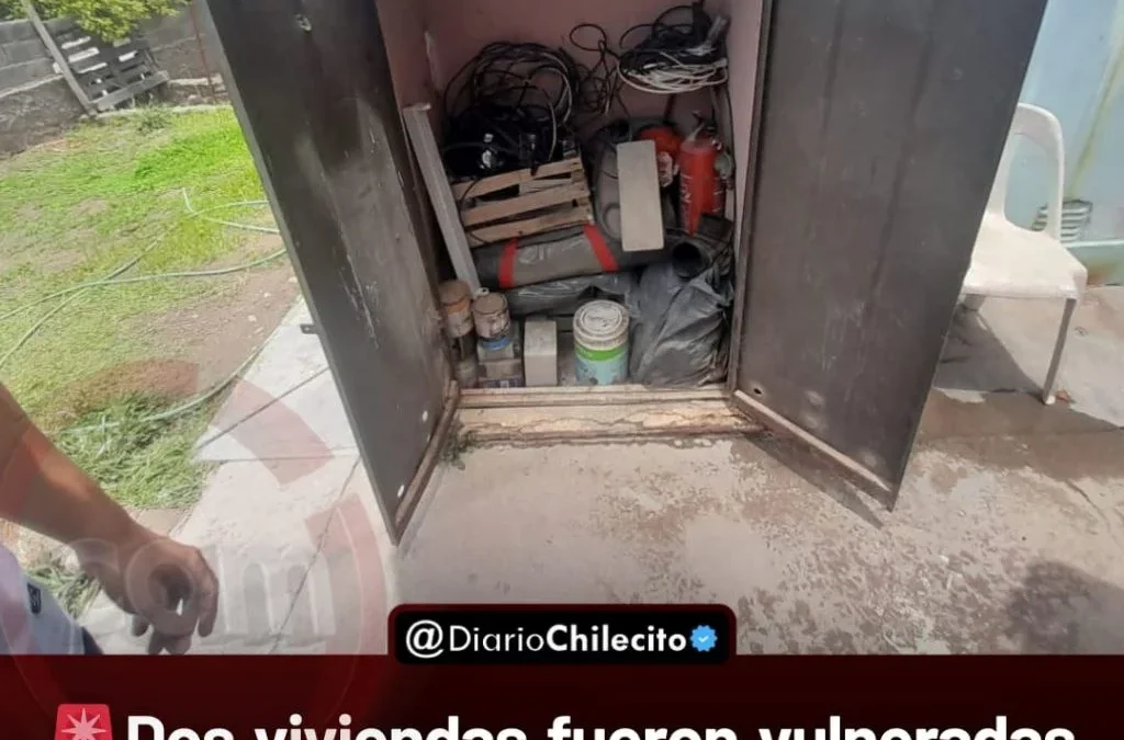 Dos viviendas fueron vulneradas durante la madrugada de Navidad y vecinos denuncian faltantes tras volver de festejos.