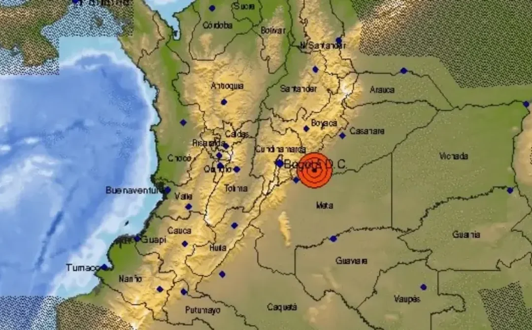 Colombia Un sismo de 5.8 grados sacudió al país en horas de la madrugada, no se registraron víctimas