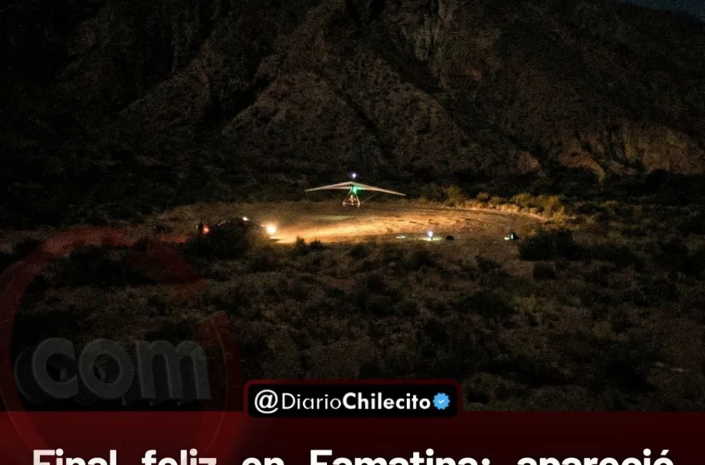 Final feliz en Famatina: apareció sano el piloto de aladelta que se había perdido tras quedar sin radio a tres mil metros.