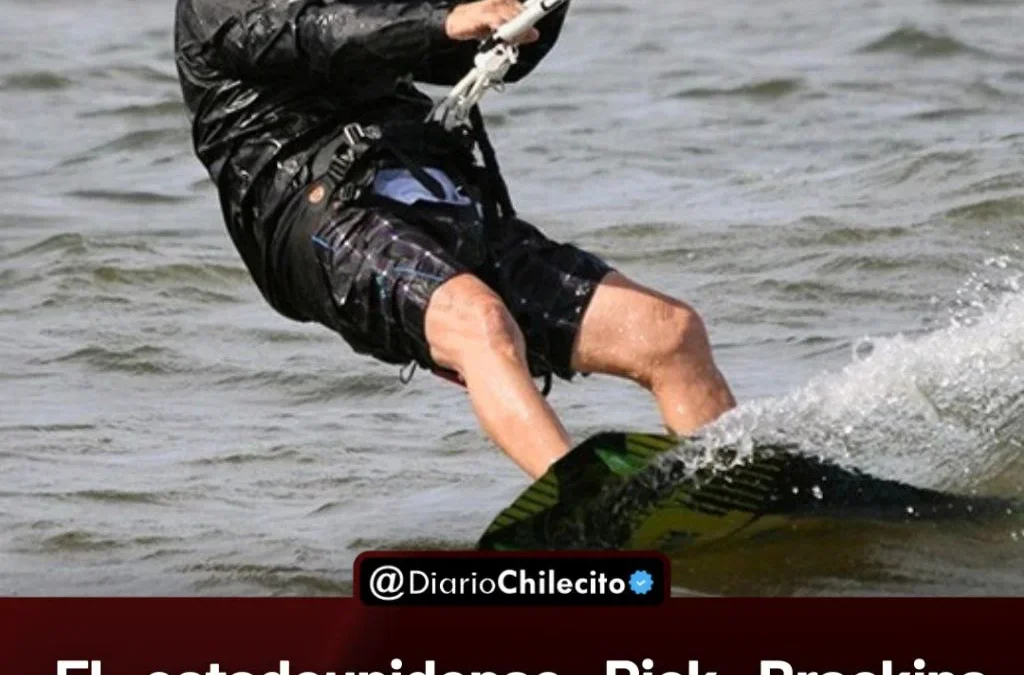 El estadounidense Rick Brackins entra al Guinness tras practicar kitesurf con tres generaciones de su propia familia.