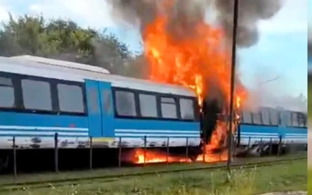 Tren de las Sierras: Incendio de vagones en La Calera obligó a evacuar a 120 pasajeros en Córdoba