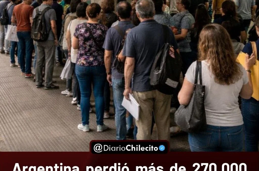 Argentina perdió más de 270.000 empleos registrados en dos años y creció el monotributo como alternativa laboral.