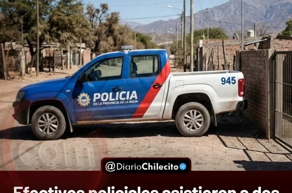 Efectivos policiales asistieron a dos jóvenes por cuadros de convulsiones y crisis psiquiátrica, en Nonogasta y Chilecito.