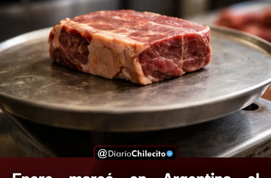 Enero marcó en Argentina el consumo de carne vacuna más bajo de los últimos 20 años según datos del sector.