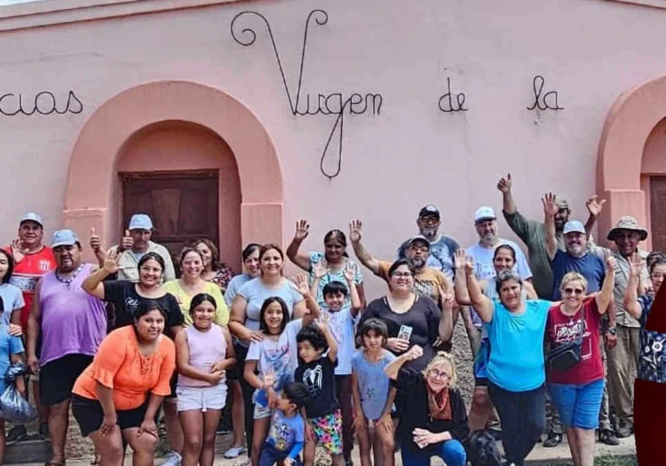 Los Sauces: Motoqueros entregaron donaciones de Buenos Aires y Córdoba a los afectados por las lluvias.