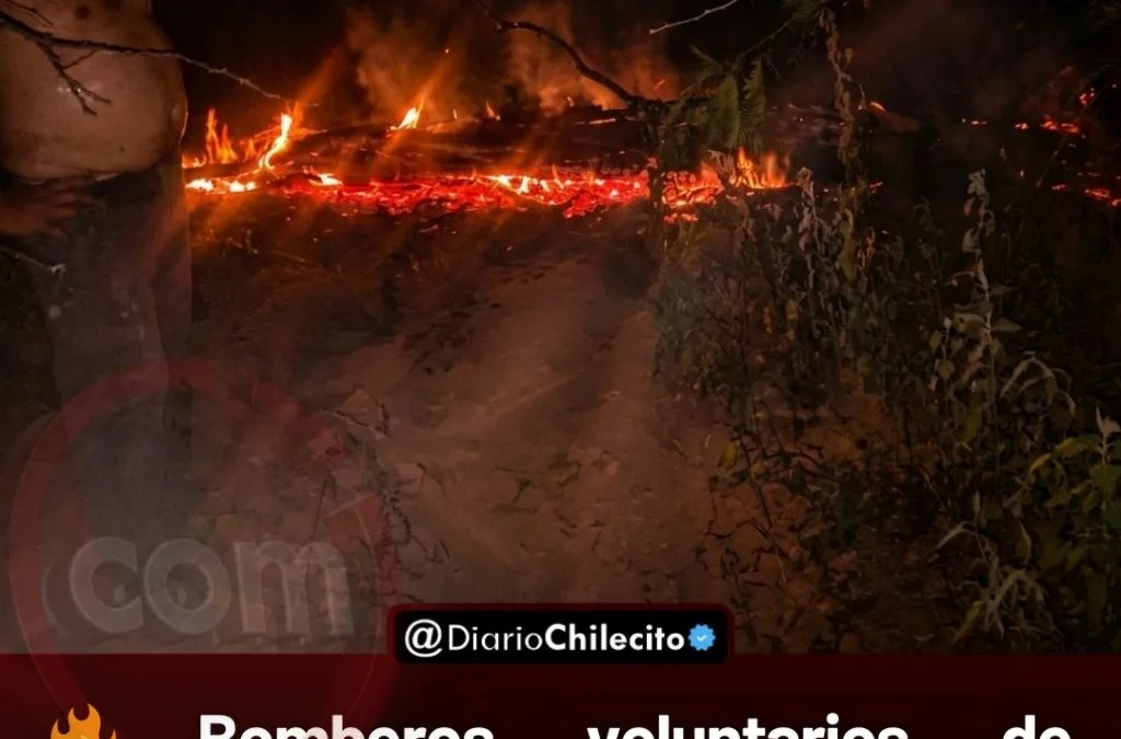 Personal de bomberos voluntarios extinguió un incendio en una finca de Malligasta tras una quema de basura descontrolada.