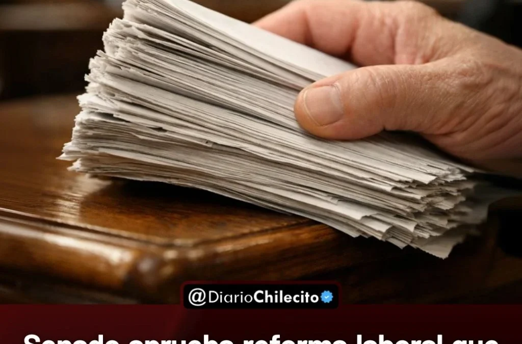 Senado aprueba reforma laboral que modifica jornadas, despidos y negociación. Ahora Diputados decidirá si se convierte en ley definitiva.