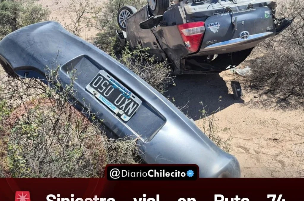 Siniestro vial en Ruta 74, Vichigasta: hombre de 77 años con politraumatismos fue derivado a Chilecito.
