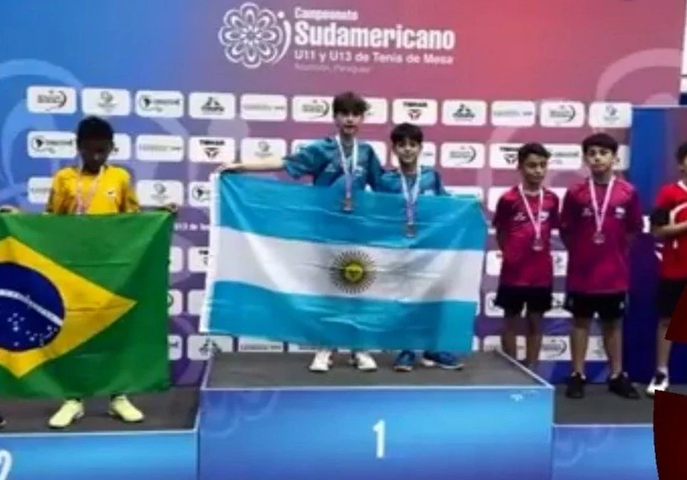 Los argentinos Rubin y Alto vencieron a Brasil en la final y ganaron el Sudamericano de tenis de mesa en Asunción.