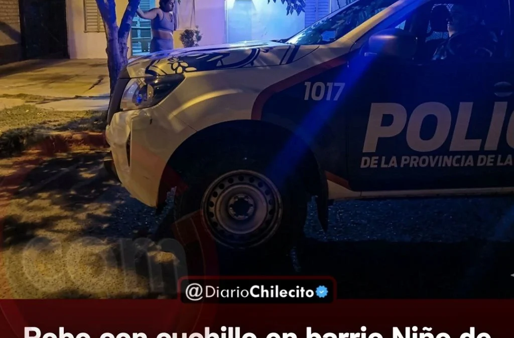 Robo con cuchillo en barrio Niño de Hualco: le roaron el celular en la vereda de calle El Peregrino y escapó tras amenazas.