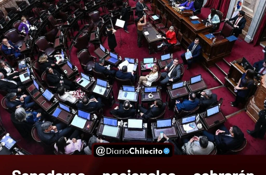 Senadores nacionales cobrarán más de $11 millones desde marzo por actualización ligada a paritarias del Congreso.