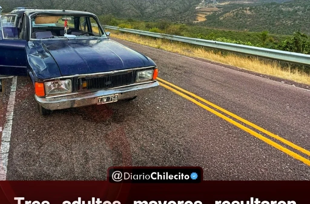 Tres adultos mayores resultaron ilesos tras chocar contra un caballo en la Ruta Nacional 78 entre Potrerillos y Tinogasta.