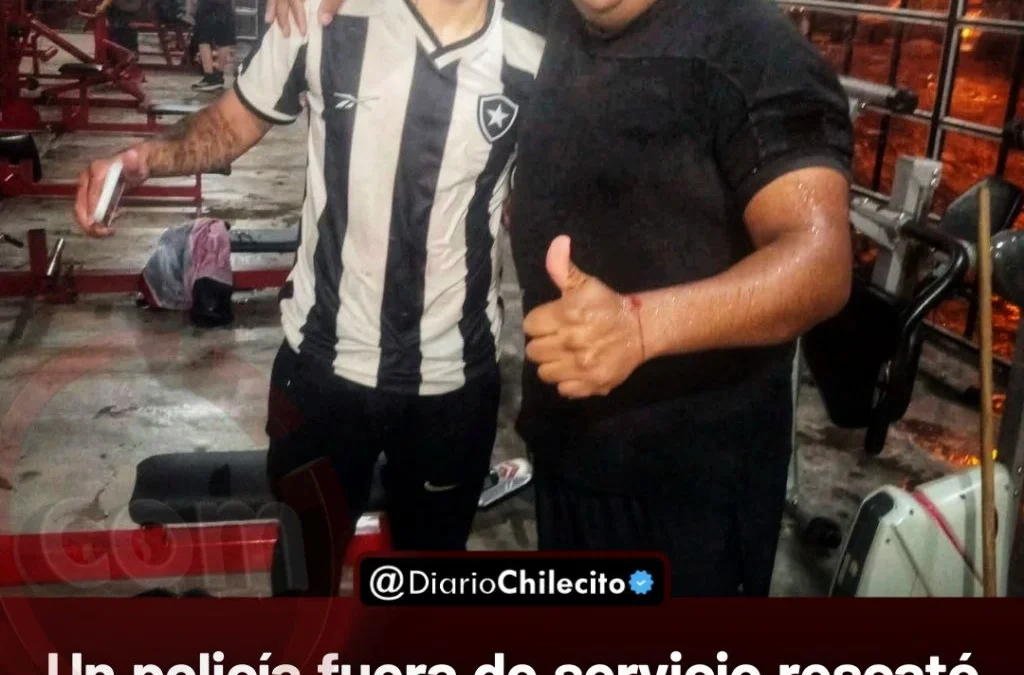 Un policía fuera de servicio rescató a un hombre arrastrado por la corriente de agua durante la intensa tormenta en Chilecito.