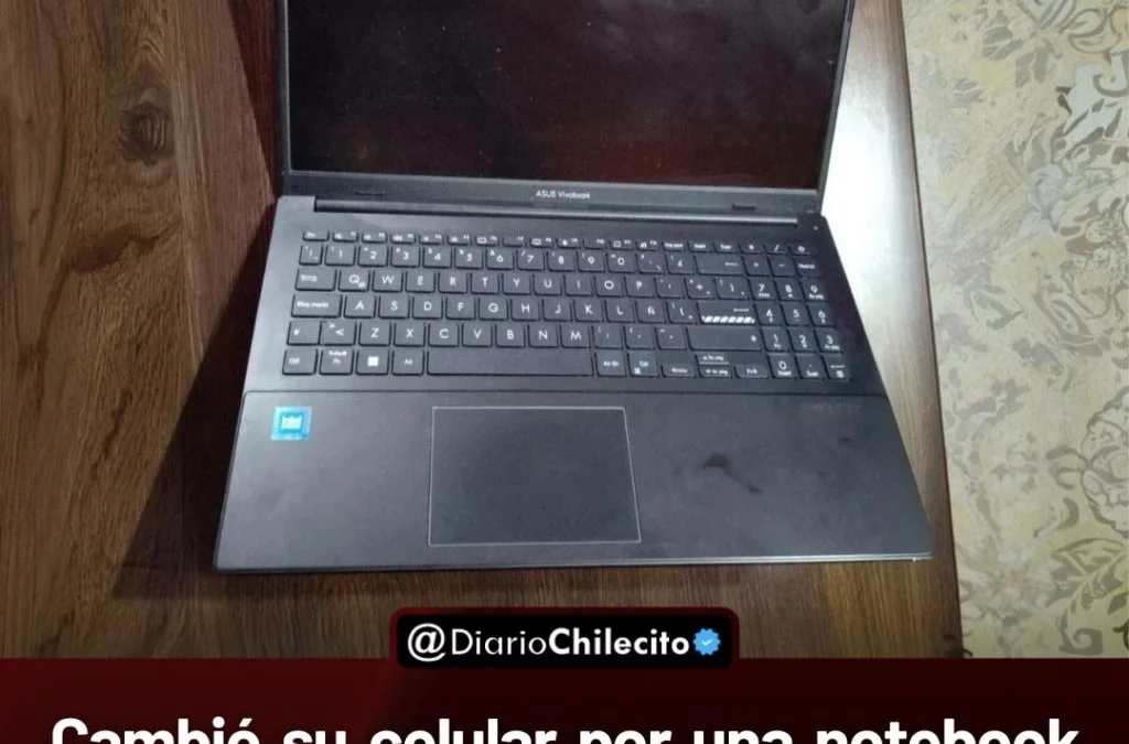 Cambió su celular por una notebook
en el Velódromo de Anguinán, la usó
horas y la entregó al saber que tenía
denuncia por hurto.