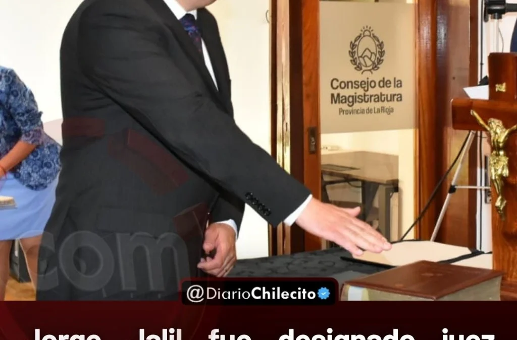 Jorge Jalil fue designado juez titular del Juzgado de Instrucción Nº 2 de Chilecito tras el concurso del Consejo de la Magistratura.