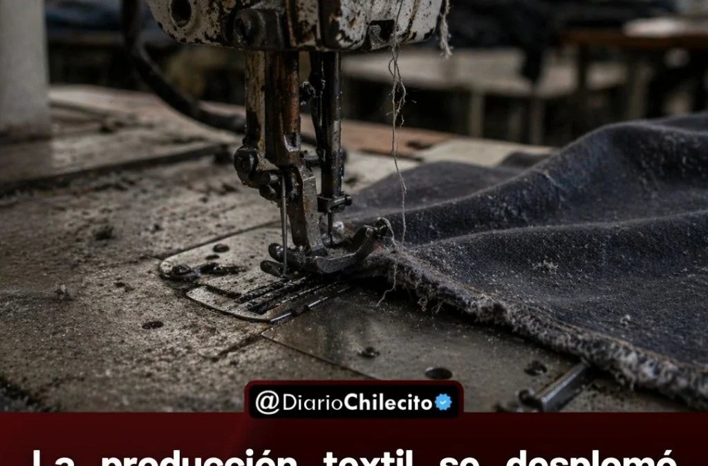 La producción textil se desplomó 23,9%, con fábricas frenadas y ventas en caída mientras crece la presión de importados baratos.