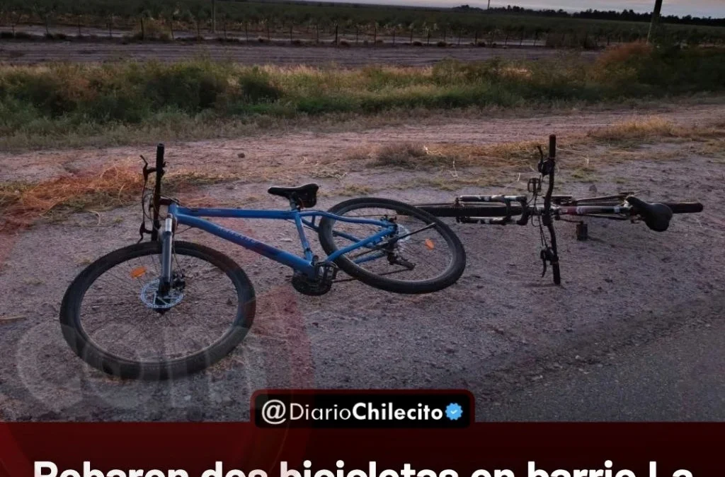 Robaron dos bicicletas en barrio La Plaza, siguieron huellas por el campo, hubo persecución y uno terminó preso cerca de Ruta 74..