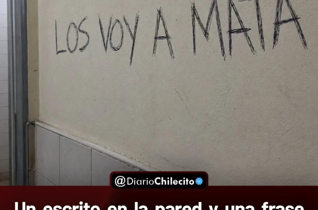 Un escrito en la pared y una frase sobre una navaja encendieron la alerta en la Escuela Mercedes Bustamante de Dinklge.