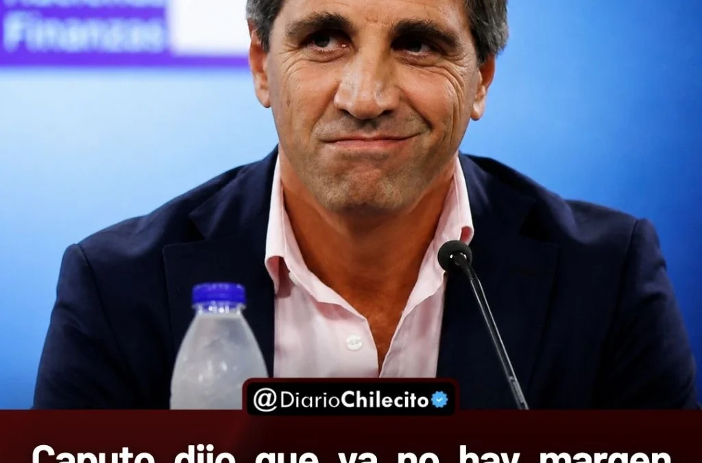 Caputo dijo que ya no hay margen
para ajustar más el gasto
Gobierno apuesta al crecimiento para
sostener el superávit.