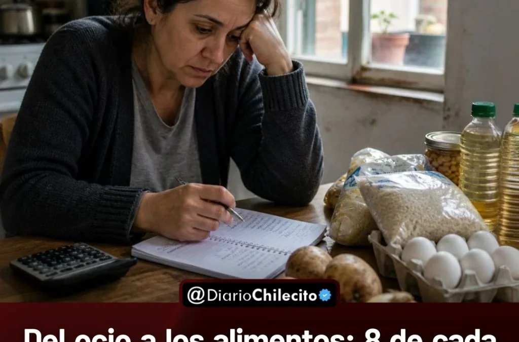 Del ocio a los alimentos: 8 de cada
10 argentinos recortan gastos y el
ajuste ya alcanzalo básico de la
mesa diaria.