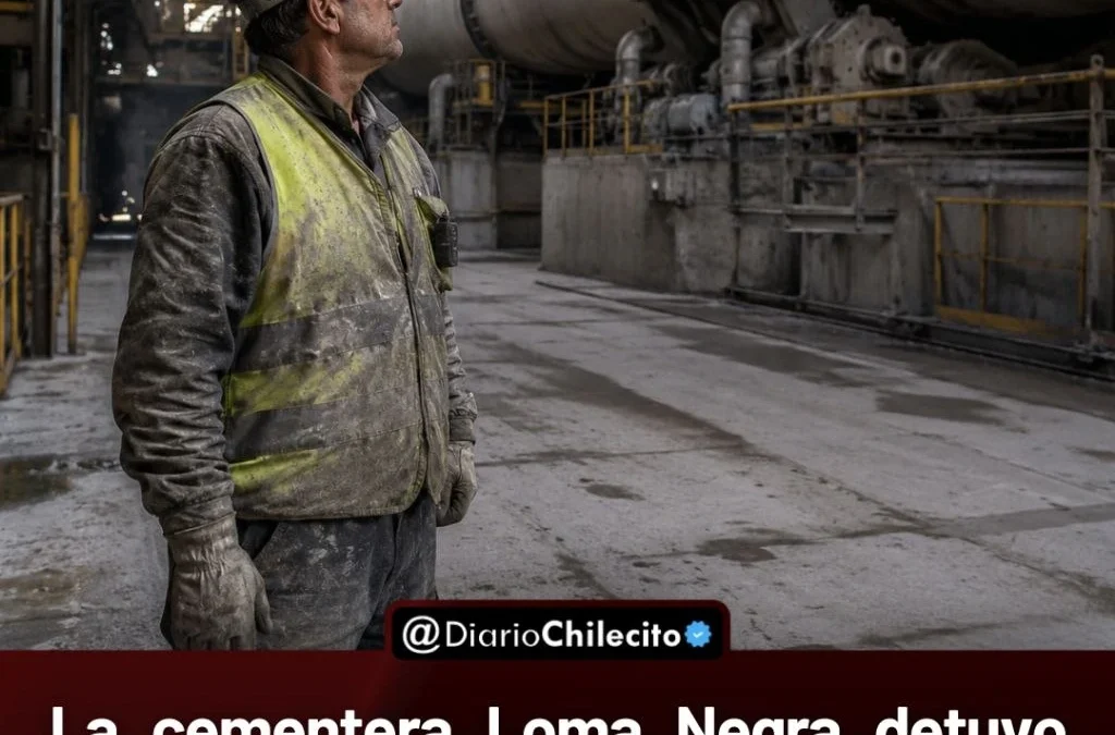 La cementera Loma Negra detuvo uno de sus hornos en Olavarría y reorganiza producción por baja demanda y costos.