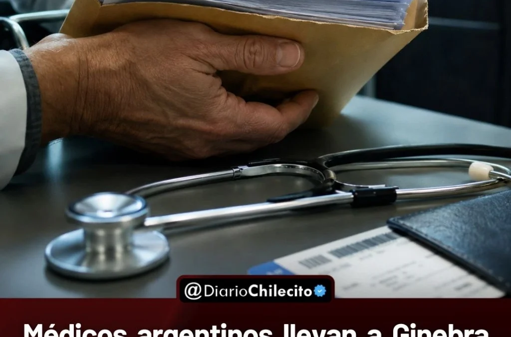 Médicos argentinos llevan a Ginebra
un rechazo a la salida de la OMS con
más de 3.000 firmas y advertencias
sobre riesgos sanitarios.