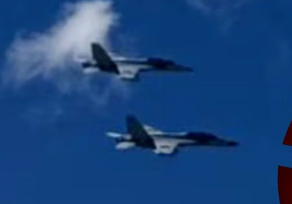 Se estrellaron dos aviones de la Marina de Estados Unidos tras chocar en una exhibición aérea en la base de Mountain Home.