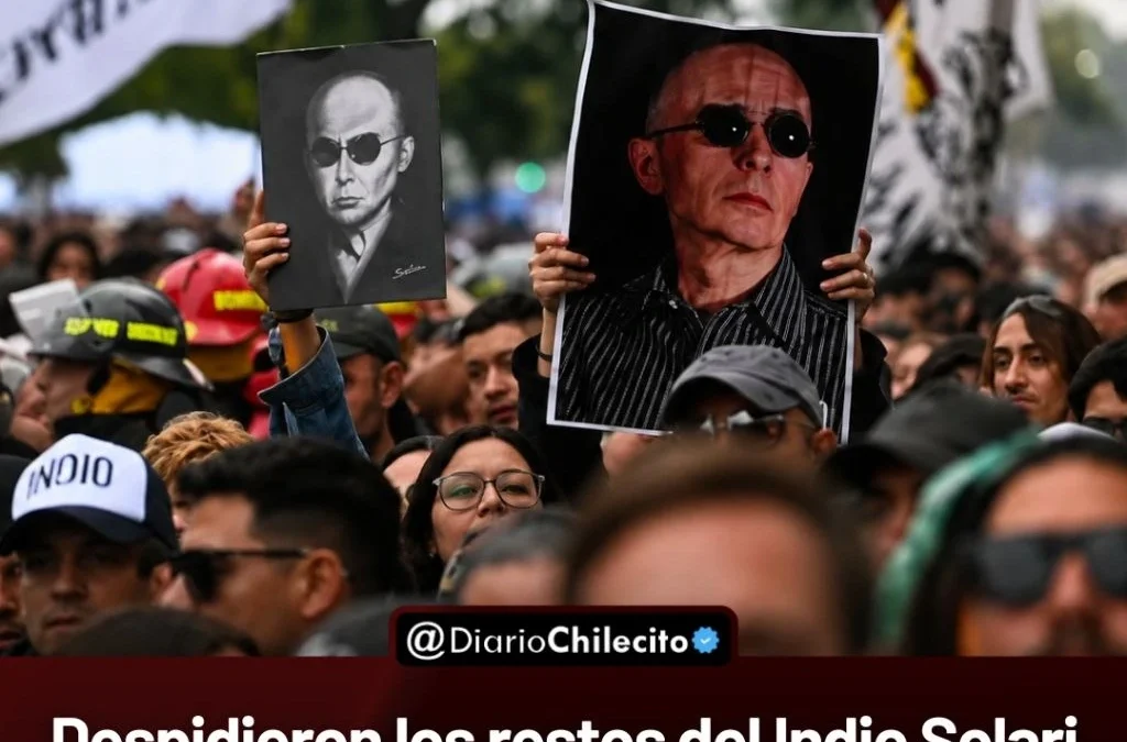Despidieron los restos del Indio Solari
tras una despedida multitudinaria.