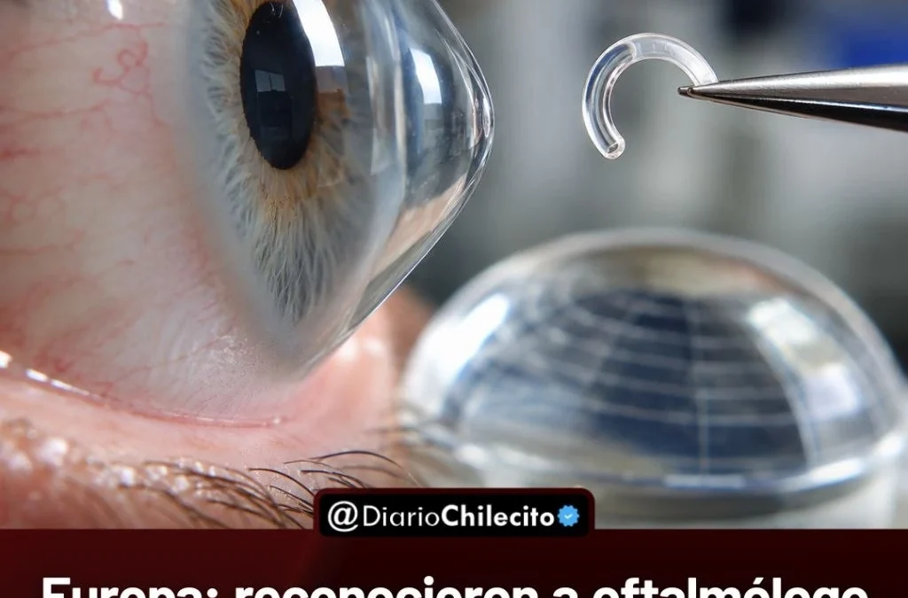 Europa: reconocieron a oftalmólogo argentino por una novedosa técnica para tratar una enfermedad que deforma la córnea y afecta la visión.