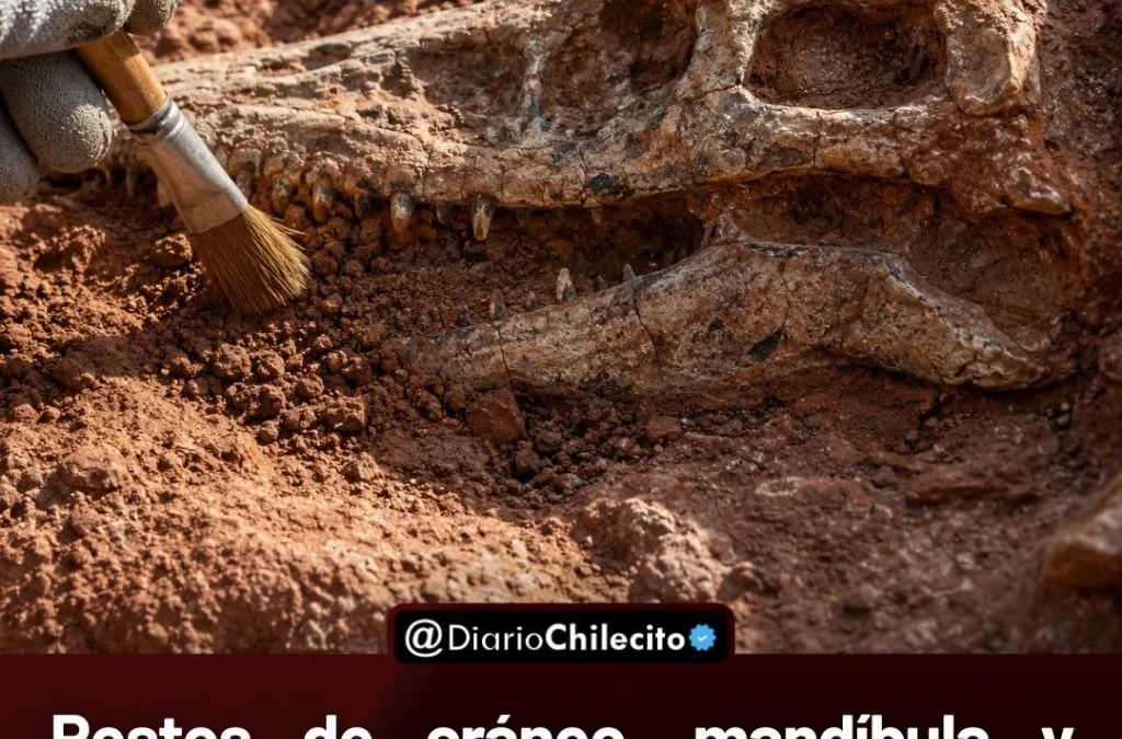 Restos de cráneo, mandíbula y vértebras permitieron identificar en Talampaya un ancestro gigante de los cocodrilos actuales.