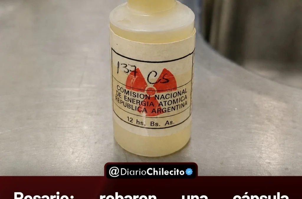 Robaron en Rosario una cápsula radiactiva usada para calibrar equipos médicos. Activaron alerta nacional y piden no tocarla si alguien la encuentra.