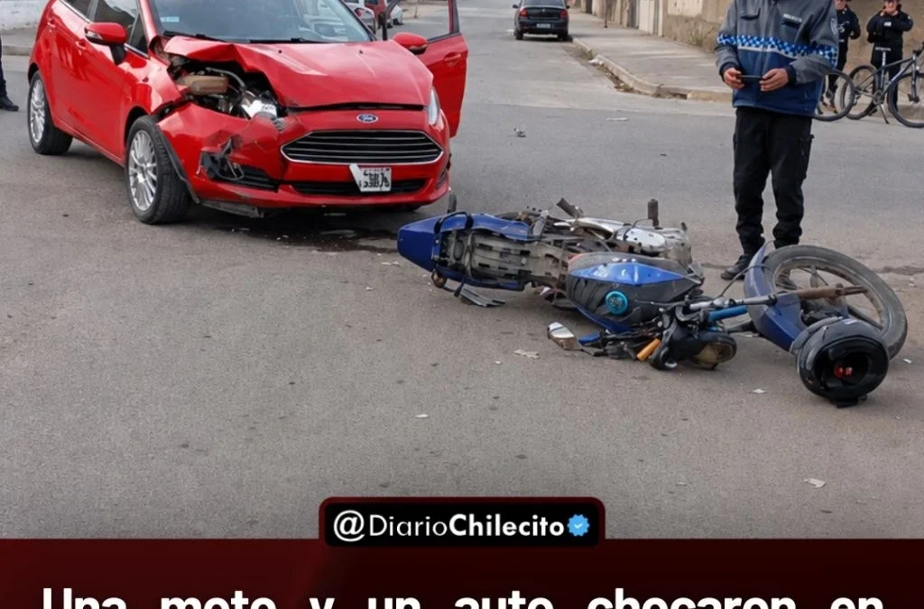 Una moto y un auto chocaron en Gobernador Motta y Máximo Martínez: un acompañante sufrió fractura vertebral y fue derivado a Capital.