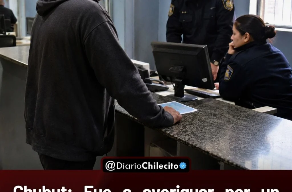 Chubut: Fue a averiguar por un amigo preso y terminó él también en la comisaría porque tenía pedido de captura.