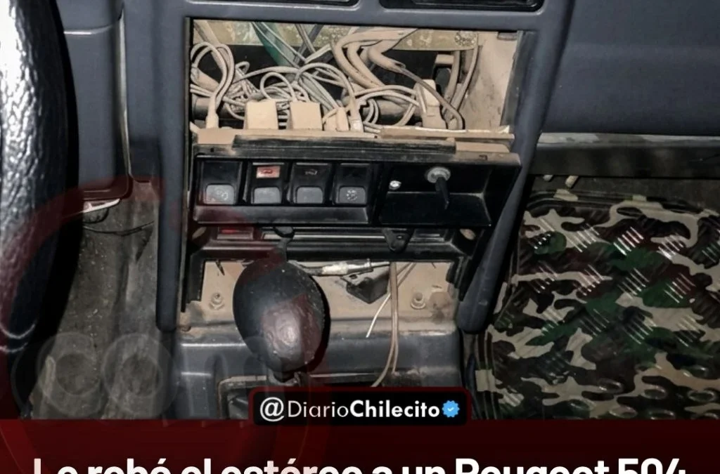 Le robó el estéreo a un Peugeot 504 estacionado en barrio Santo Domingo, quiso escapar en moto y lo atraparon a pocas cuadras.