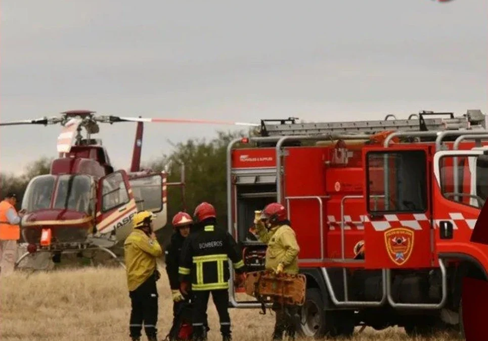 Tragedia aérea en San Juan: murieron siete personas en un operativo de entrenamiento para incendios forestales.