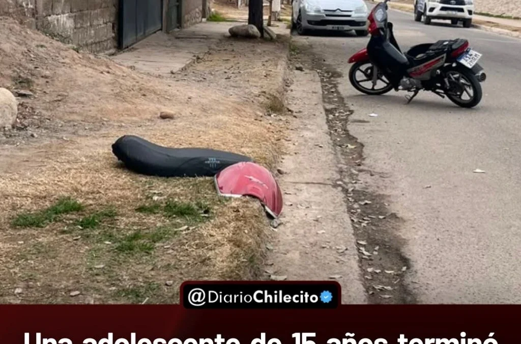 Una adolescente de 15 años terminó hospitalizada tras ser atropellada por una moto en calle 15 de Junio, en barrio Padre Inestal.