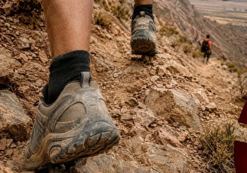 Alumnos del Centro Polivalente de Artes convocan a una caminata ecológica por las Sierras del Paimán para concientizar sobre el medio ambiente.