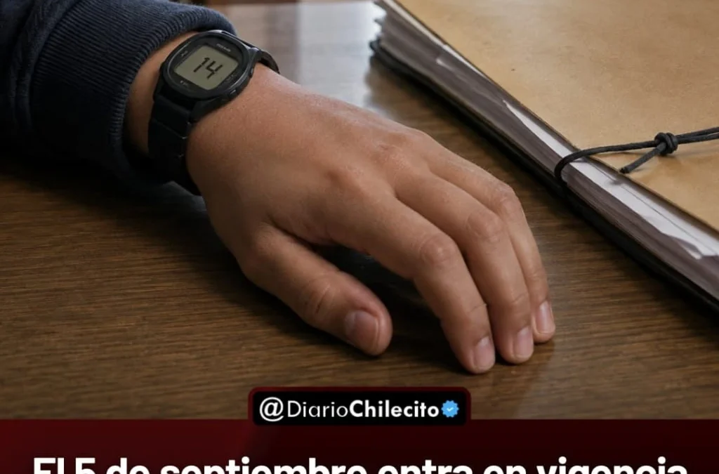 EI 5 de septiembre entra en vigencia
el régimen penal juvenil: podrán
imputar a adolescentes a partir de
los 14 años de edad.