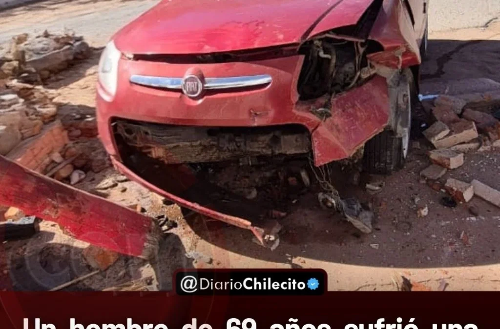 Un hombre de 69 años sufrió una descompensación al volante y terminó chocando contra un poste de luz en Vichigasta.