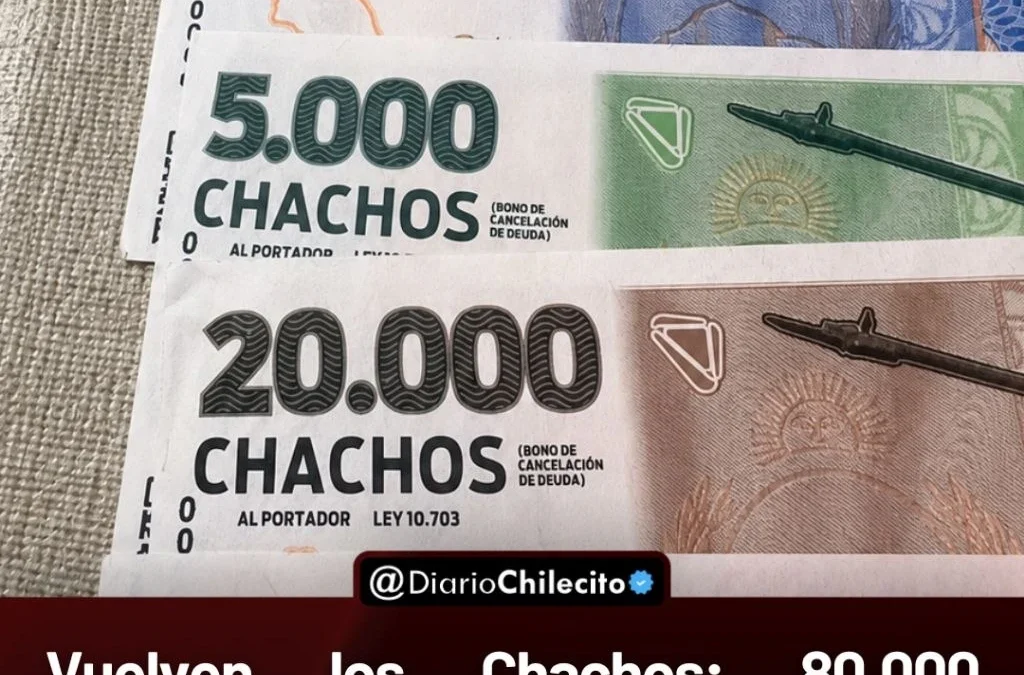 Vuelven
los
Chachos:
80.000 personas recibirán 50.000 y habrá pagos durante cuatro meses, a partir del lunes.