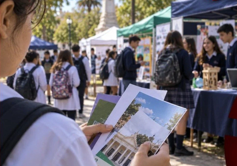 Alumnos de séptimo grado de las escuelas primarias recorrerán los puestos de la Expo Secundaria para elegir dónde continuar sus estudios.
