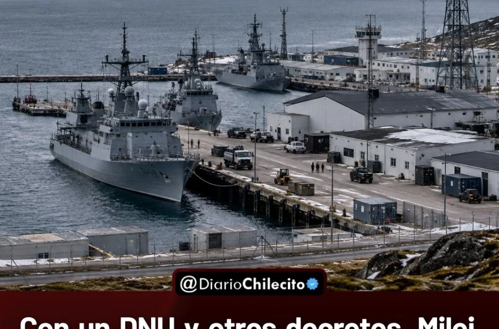 Con un DNU y otros decretos, Milei reforzó partidas militares y aceleró sanciones por el petróleo en la plataforma submarinaargentina.