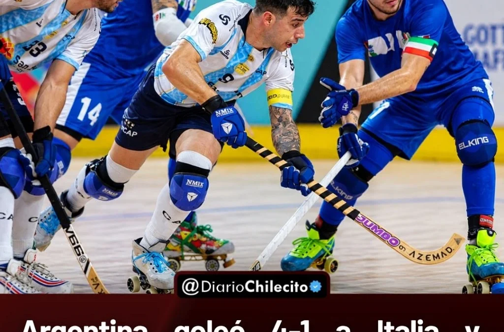 Argentina goleó 4-1 a Italia y enfrentará a España por un lugar en la final del Mundial de hockey sobre patines.