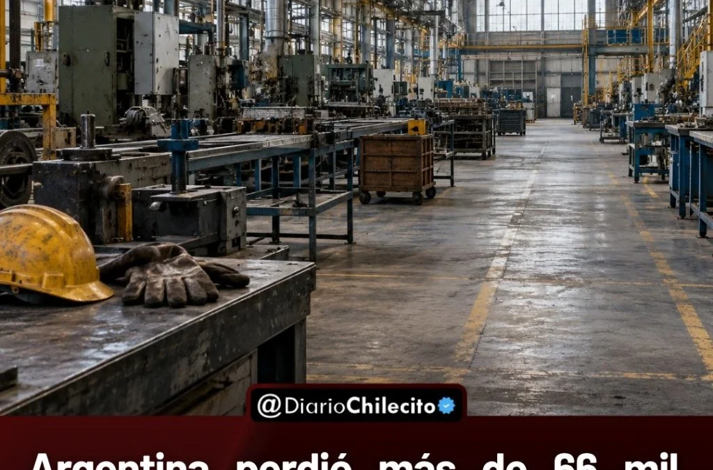 Argentina perdió más de 66 mil empleos industriales en dos años y solo tres provincias lograron crear puestos laborales.