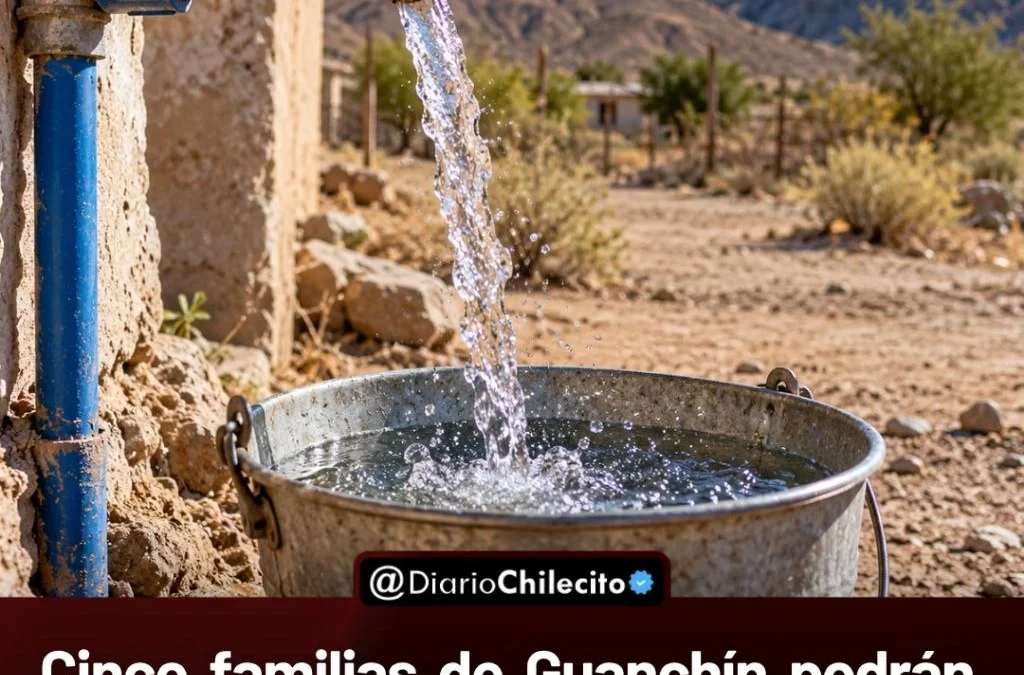 Cinco familias de Guanchín podrán acceder al agua potable, tras una obra de más de dos kilómetros de cañerías.